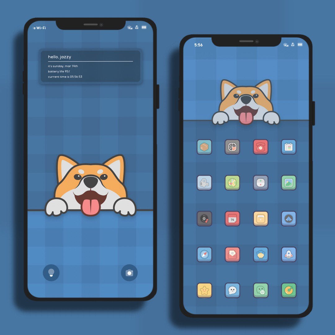 Custom IPhone Homescreen with a Theme